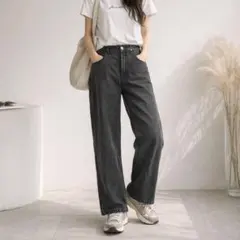 レピピアルマリオ【S】デニムパンツ 後ろゴム ストレート カジュアル 春夏