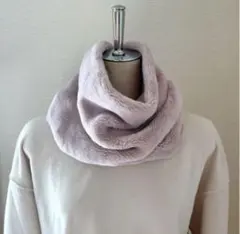 ❤️ピンク❤️ミンクマイヤー　スヌード　　マフラー　防寒　ボア