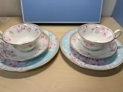 【新品未使用】ウェッジウッド スプリングブロッサム　プレート 2枚組 na様専用】ウェッジウッド スプリングブロッサム プレート 2枚組