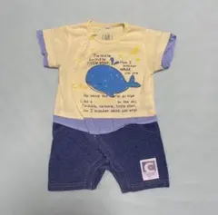 重ね着風ロンパース 80