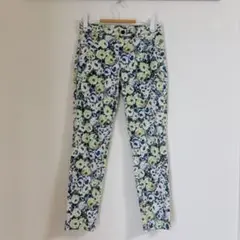 花柄プリント デニムパンツ スキニー　ユニクロ