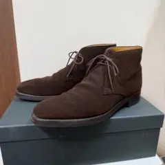 クロケット&ジョーンズ ブラウン スエード チャッカブーツ 6D