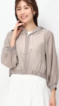 ミッシュマッシュ　ジップアップブルゾン　ベージュ