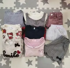 キッズ服 女の子 まとめ売り 秋冬服 110cm 9着セット