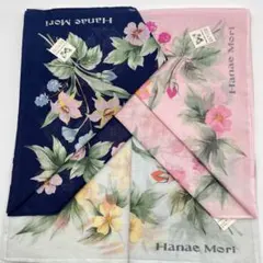 ✨新品未使用品✨【ハナエモリ】ハンカチ　3枚セット 花柄　フラワー　コットン