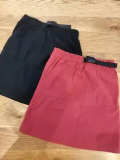 Green Label Relaxing　スカート 黒 赤　セット