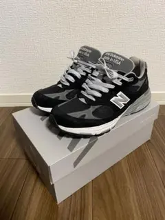 ニューバランス 993 BK 26.0cm 黒 Dワイズ USA製 美品