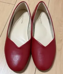 Studio clip 赤フラットシューズ パンプス Mのサムネイル