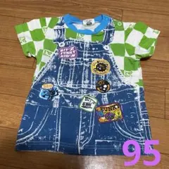 Bit'z オーバーオール風 だまし絵 Tシャツ 95cmのサムネイル