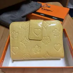 Kstarplus 【高級本革】大容量★レディースミニ財布/２つ折り財布