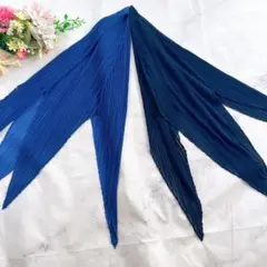 極美品✨プリーツ スカーフ 変形 特殊 マフラー バンダナ ショール ストール
