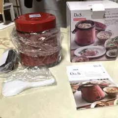 【未使用】D&S ミニライスクッカー　レッド