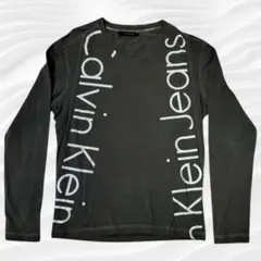 Calvin Klein Jeans Vネック長袖カットソー サイズL