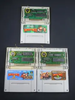 電池交換済み スーパーファミコン スーパードンキーコング 1 2 3 セーブok