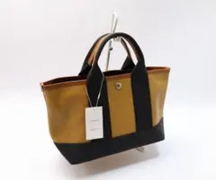 新品 TOPKAPI スコッチグレイン ネオレザー ミニ トートバッグ キャメル