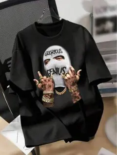 GLORIOUS GENIUS グラフィック Tシャツ ブラック