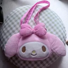 マイメロディ ぬいぐるみ ポシェット フリースバッグ ピンク