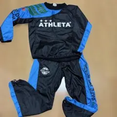 ATHLETA ピステ上下セット 黒/青　140センチのサムネイル