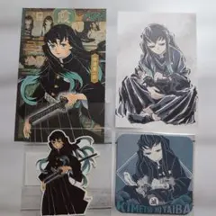 鬼滅の刃　時透無一郎セット　ポストカード　アートコースター　ダイカットステッカー