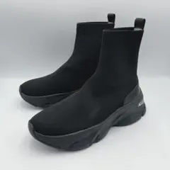 +diana 【撥水加工】軽量厚底ニットソックスブーツ【23.5cm】