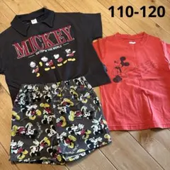 ミッキー Tシャツとショートパンツ セット 110cm
