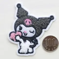 ふわふわ サンリオ クロミ アイロン ワッペン アップリケ パイル 4076