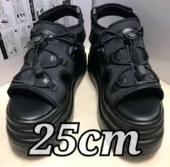 ラスト１◆25cm ヨースケ YOSUKE 厚底サンダル スポーツサンダル 黒のサムネイル