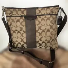 新品タグ付 COACH F30341 シグネチャー ショルダーバッグ 茶 - メルカリ