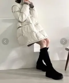 取り外し可能4wayダウンジャケット　Lowrys farm ホワイト　冬服