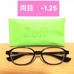 Zoff 度付きメガネ 茶フレーム 　長方形　レディース