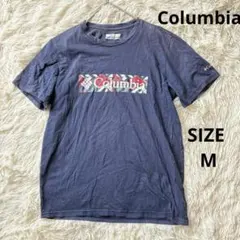 Columbia】コロンビア ボックスロゴ 半袖 Tシャツ ネイビー Mのサムネイル