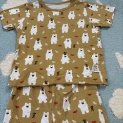 【110】しろくまのパンツ/半袖パジャマ上下セット【数回着用】のサムネイル
