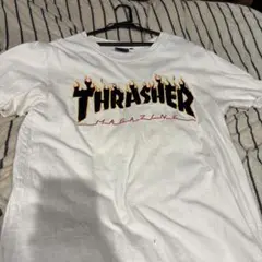 THRASHER フレイムロゴ Tシャツ ホワイト