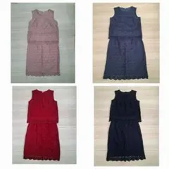 UNIQLO　総レース セットアップ　4色まとめ　卒業　入学　セレモニ