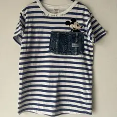 美品デニム＆ダンガリーミッキーマウスコラボTシャツ02