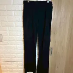 【美品】ディスコートカーゴパンツ M ブラック ストレッチ 脚長 美脚シルエット