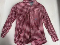TOMMY HILFIGER 赤白チェック 長袖シャツ　ヴィンテージ