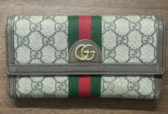 GUCCI オールドグッチ オフィディア 長財布 シェリーライン GG柄