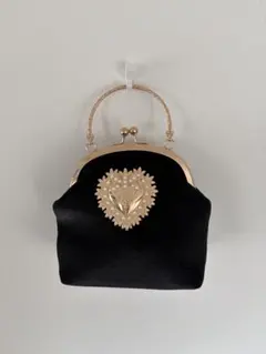 美品✨antiqueandico ベロア がま口 2wayバッグ 結婚式 成人式