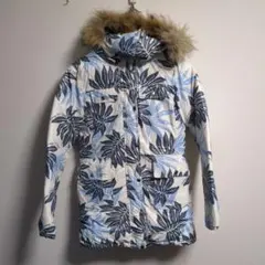 フララニ　ダウンジャケット　リバーシブル　ラクーンファー　ハワイ　フード
