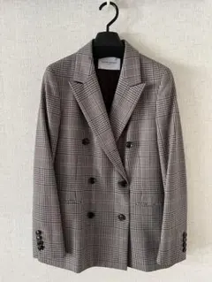 Her lip to Hemingway Check Tweed Jacket - メルカリ