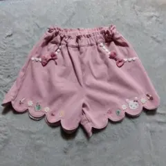 クーラクール　スカラップ　ショートパンツ　110　ピンク