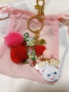 キャンディーストリッパー Candy Stripper キーホルダー チャーム赤のサムネイル