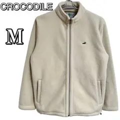 CROCODILE フリースジャケット Mサイズ アイボリー
