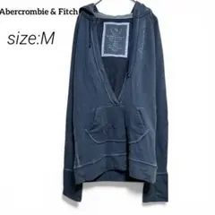 Abercrombie & Fitchアバクロ　裏起毛　パーカー【M】ブルー