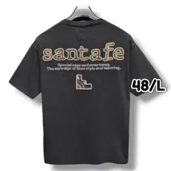 サンタフェ Santa Fe 異素材切替 ロゴアップリケ Tシャツ 48 mg2 