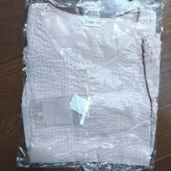 激レア新品タグ付袋入】カネコイサオ綿ローンピンタックピコフリル長袖ブラウスピンクのサムネイル