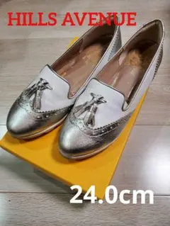 HILLS AVENUE タッセル付き　ウィングチップローファー　24.0cm