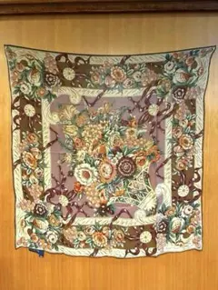 美品】 エルメス HERMES キノコ柄 シルクスカーフ - メルカリ