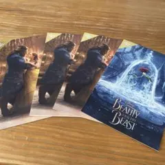 ディズニーストア　ポストカード　美女と野獣